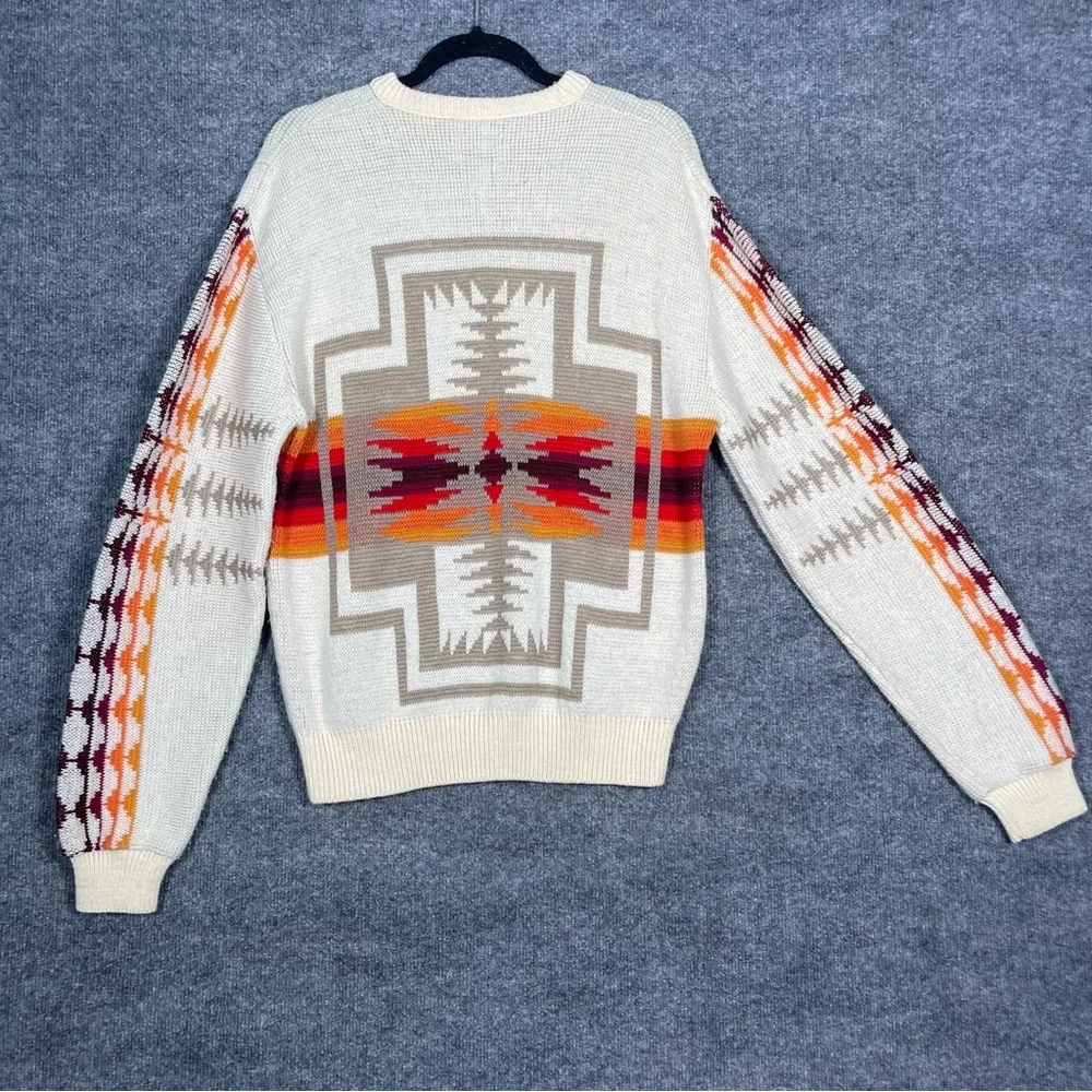 Pendleton Mens Medium 100% Wool High Grade Western Wear‎ Aztec Tribal Sweater - Picture 5 of 12